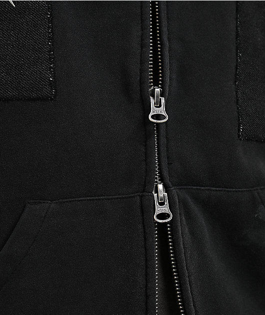 Cookies Artisan Black Wash Heavyweight Zip Hoodie