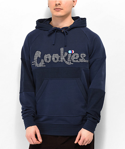 Cookies Back To Back Navy Blue Hoodie Zumiez