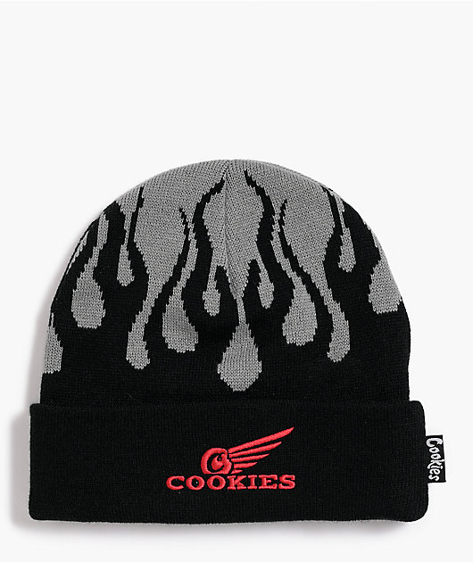 Cookies Baja Motocross Black & Grey Beanie | Zumiez