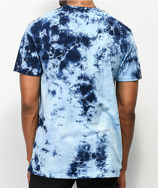 dark blue tie dye top