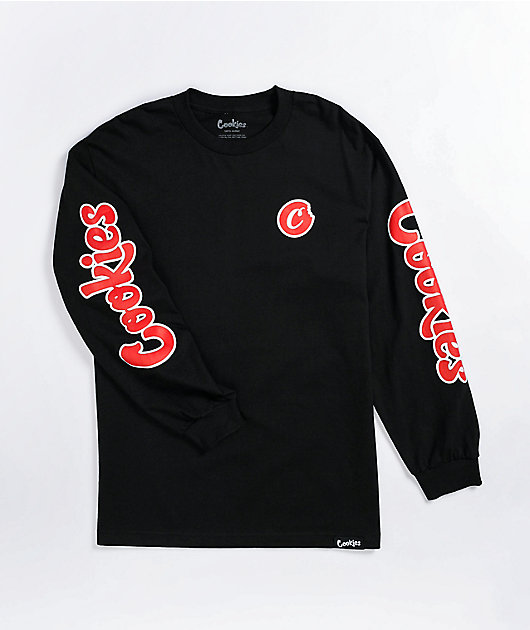 Cookies C Bite Black Long Sleeve T-Shirt | Zumiez