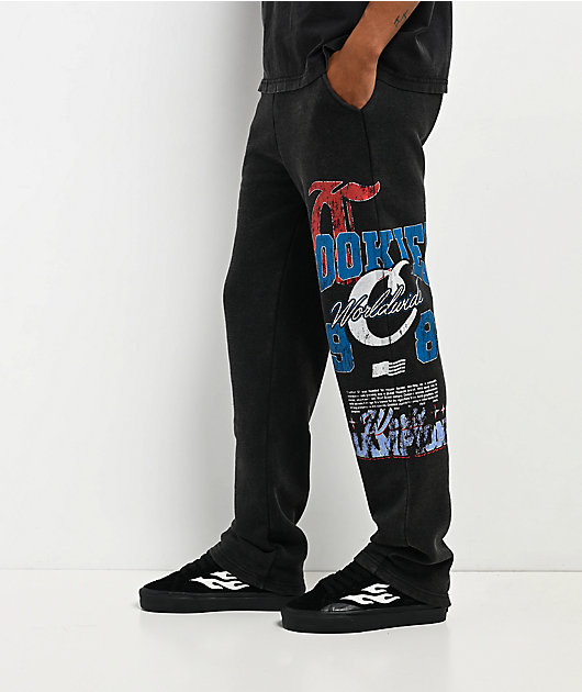 Cookies Champions Only Black Wash Sweatpants