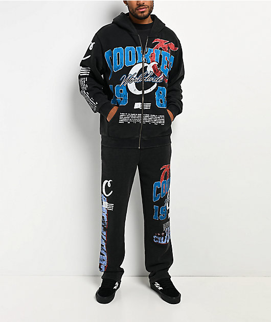 Cookies Champions Only Black Wash Sweatpants