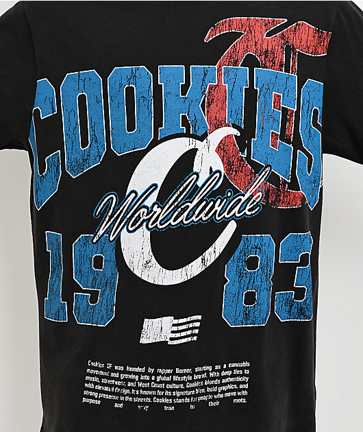 Cookies Champions Only Black Wash T-Shirt