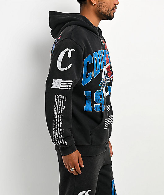 Cookies Champions Only Black Wash Zip Hoodie