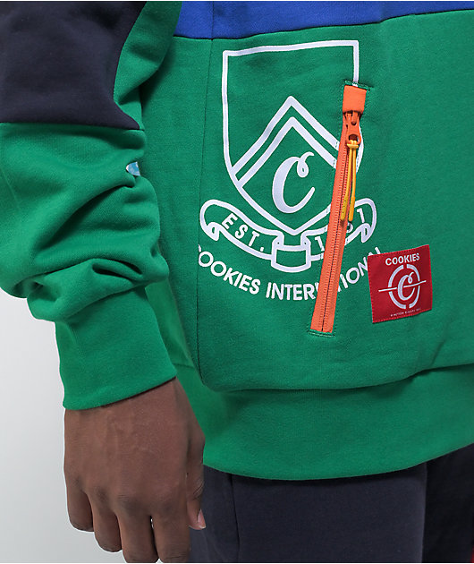 Cookies Colores Navy, Green, & Orange Hoodie