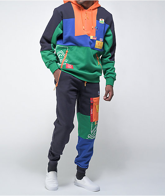 Cookies Colores Navy, Green, & Orange Hoodie