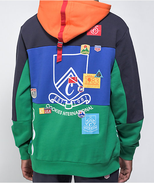 Cookies Colores Navy, Green, & Orange Hoodie