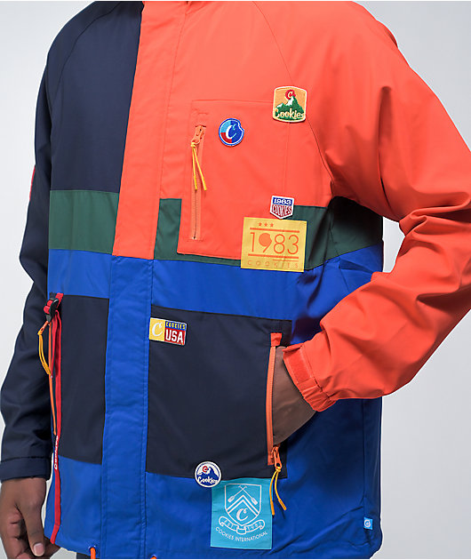 Cookies Colores Navy & Orange Windbreaker Jacket