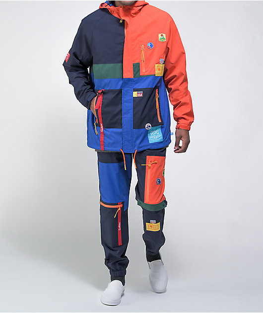 Cookies Colores Navy & Orange Windbreaker Jacket