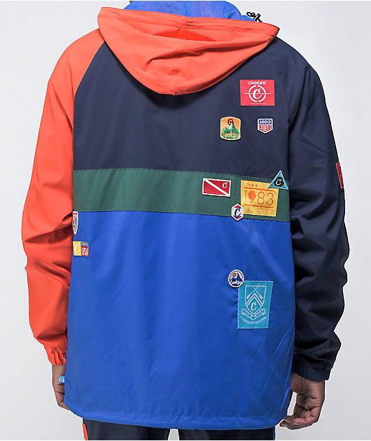 Cookies Colores Navy & Orange Windbreaker Jacket