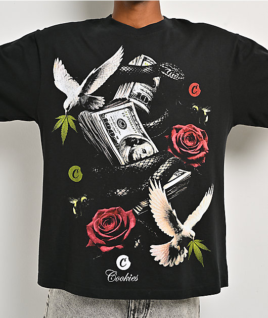 Cookies Doves Premium Black T-Shirt