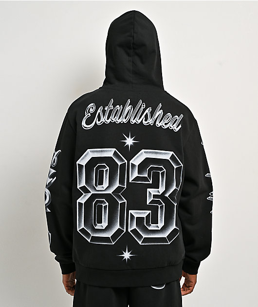 Cookies Draft Day Black Heavyweight Zip Hoodie