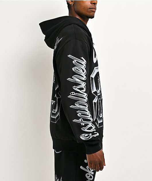 Cookies Draft Day Black Heavyweight Zip Hoodie