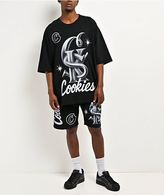 Cookies Draft Day Black Sweat Shorts
