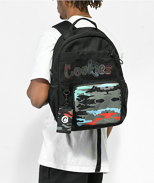 Cookies Escobar Smell Proof negro Camo Backpack