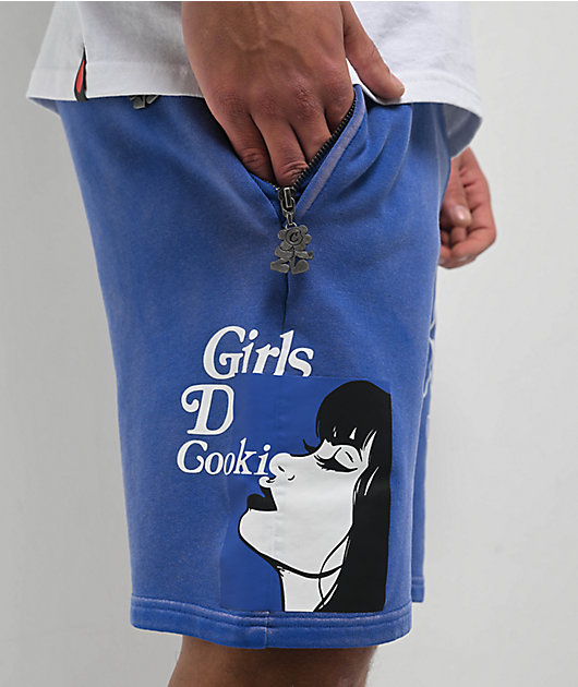 Cookies Florist Blue Wash Sweat Shorts
