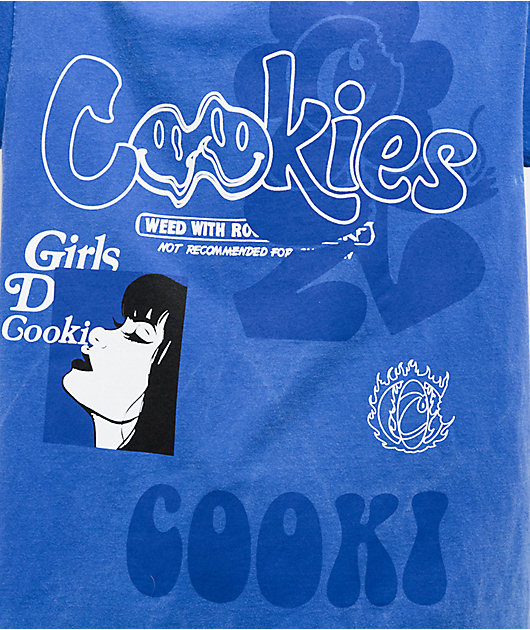 Cookies Florist Blue Wash T-Shirt
