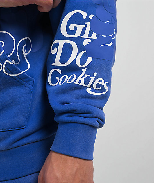Cookies Florist Blue Wash Zip Hoodie