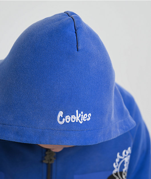 Cookies Florist Blue Wash Zip Hoodie | Zumiez