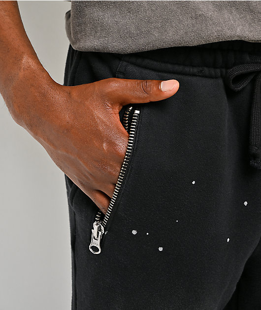 Cookies Gold Rush Splatter Black Sweatpants