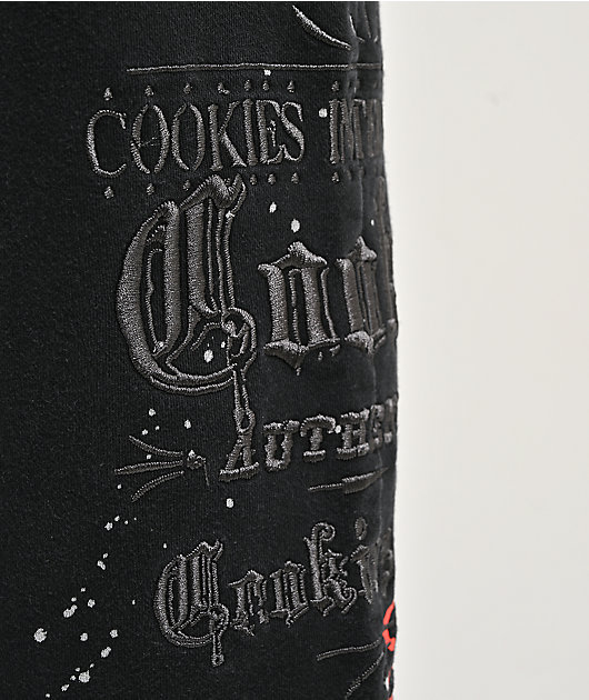 Cookies Gold Rush Splatter Black Sweatpants