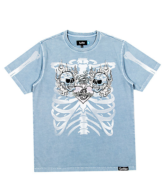 【Cookies】米国人気 Heaven Can Wait ロゴ 半袖Ｔシャツ 関送込 Cookies Heaven Can Wait Light Blue T-Shirt | Zumiez