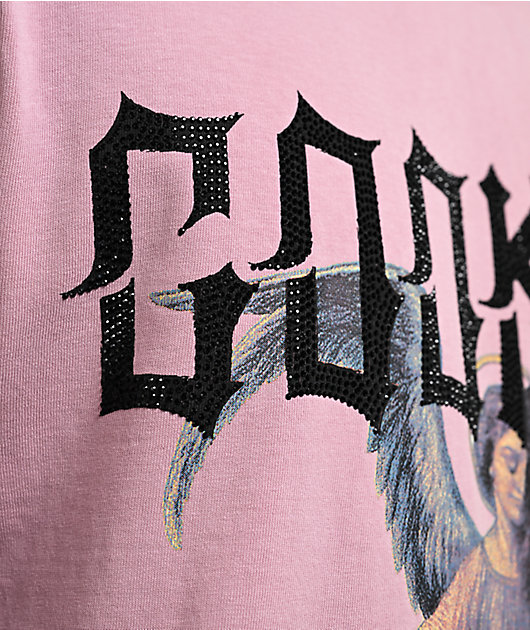 Cookies Heaven Or Hell Fallen Angel Pink Knit T-Shirt