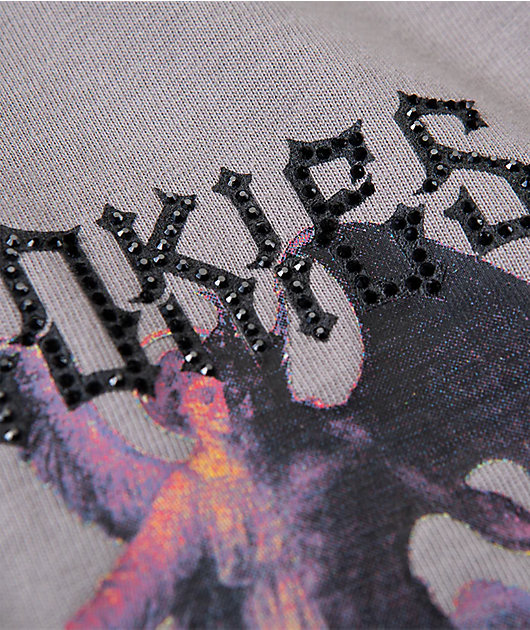 Cookies Heaven Or Hell Sinners Grey Knit T-Shirt
