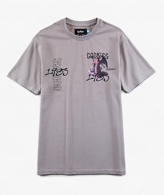 Cookies Heaven Or Hell Sinners Grey Knit T-Shirt