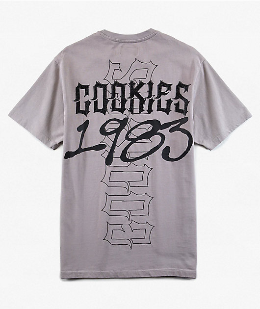 Cookies Heaven Or Hell Sinners Grey Knit T-Shirt
