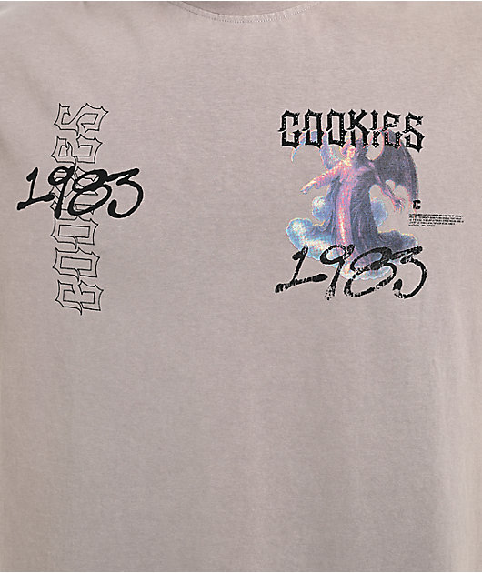 Cookies Heaven Or Hell Sinners Grey Knit T-Shirt