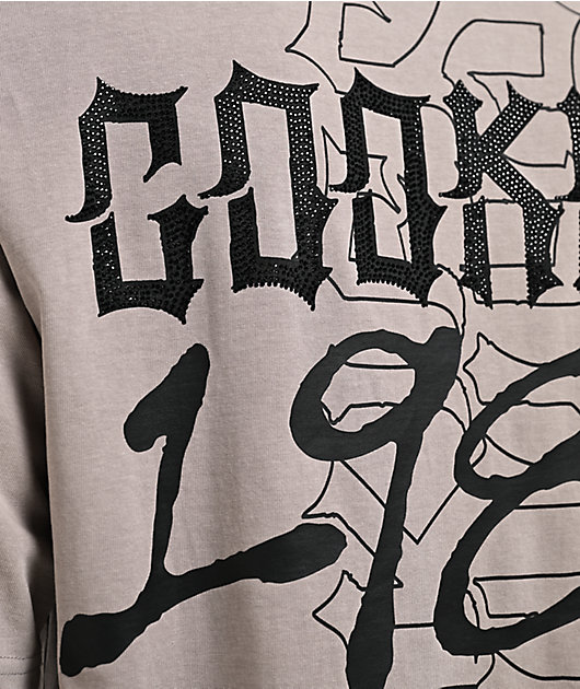 Cookies Heaven Or Hell Sinners Grey Knit T-Shirt