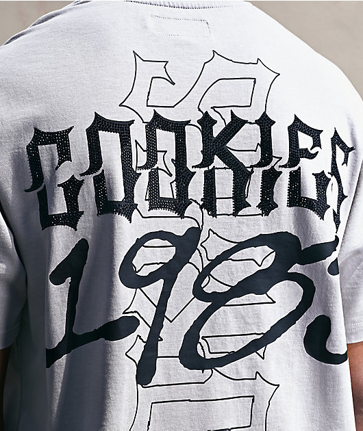 Cookies Heaven Or Hell Sinners Grey Knit T-Shirt