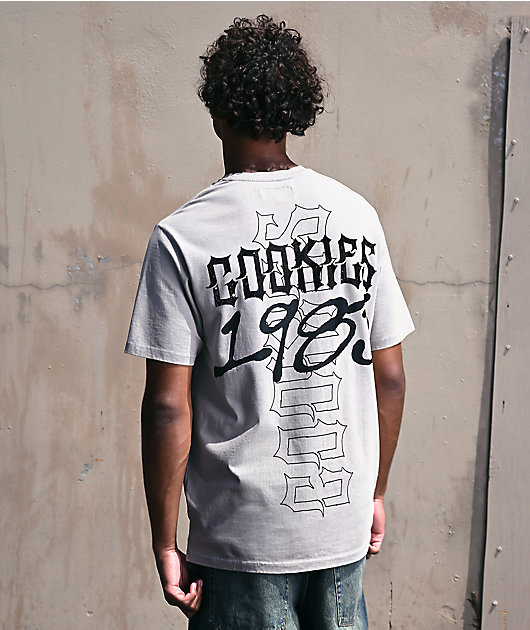 Cookies Heaven Or Hell Sinners Grey Knit T-Shirt