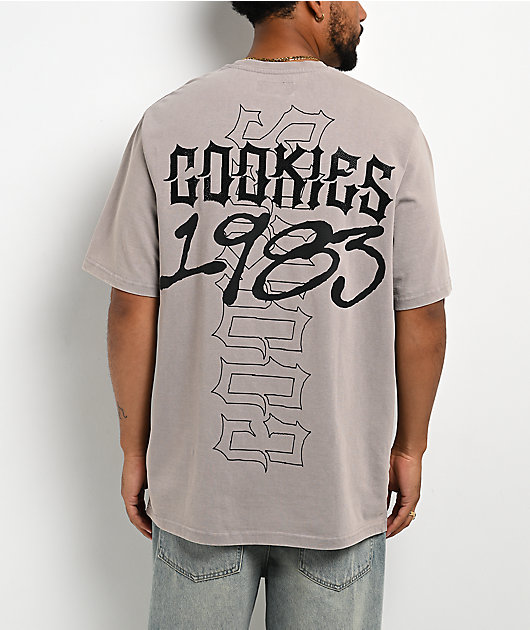Cookies Heaven Or Hell Sinners Grey Knit T-Shirt