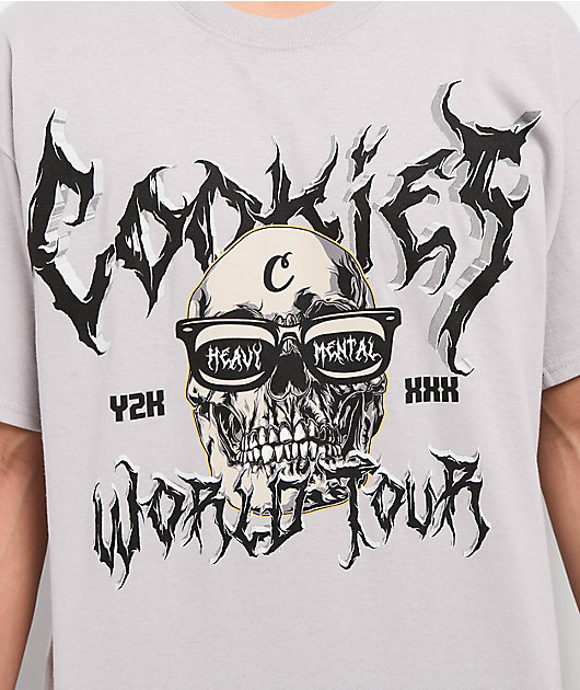 Cookies Heavy Mental World Grey T-Shirt