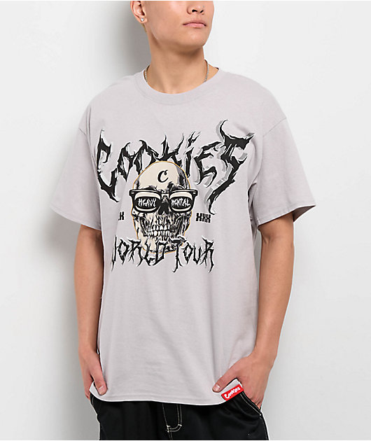 Cookies Heavy Mental World Grey T-Shirt