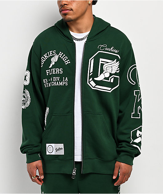 Cookies High Green Zip Hoodie | Zumiez