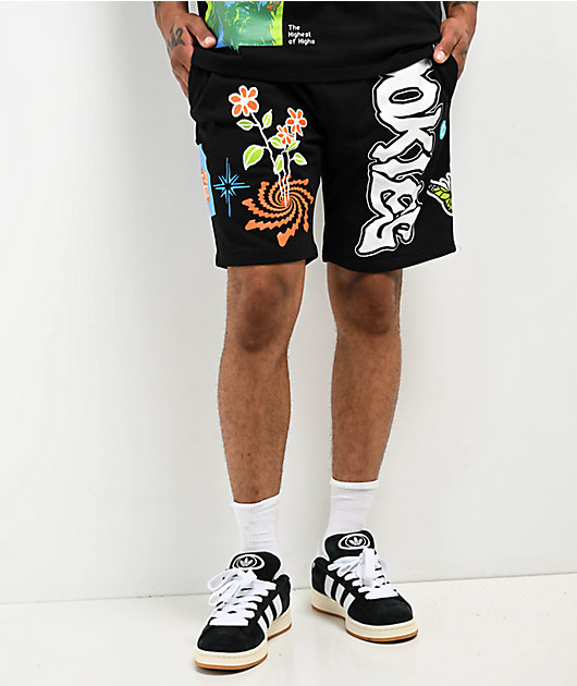 Cookies Highest Of Highs Black Sweat Shorts | Zumiez