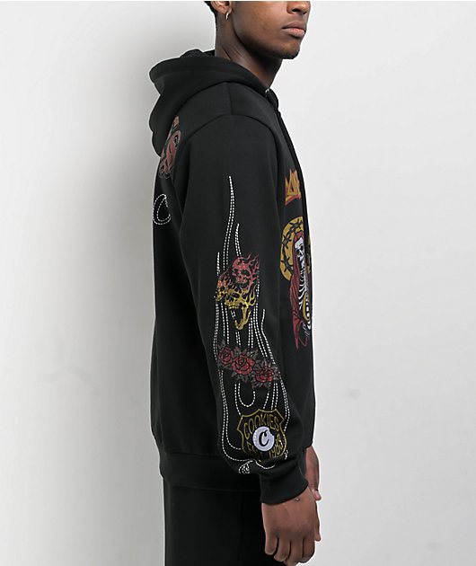 Cookies Highway Black Zip Hoodie | Zumiez