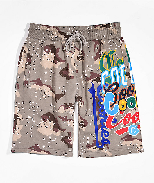 Cookies Infamous Desert Camo Sweat Shorts | Zumiez