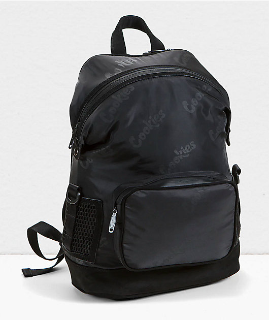 Black satin backpack online