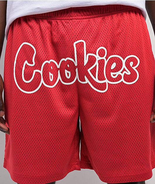 Cookies OG Mint Outline Red Mesh Shorts | Zumiez