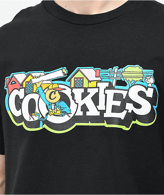 Cookies Paper Route Black T-Shirt