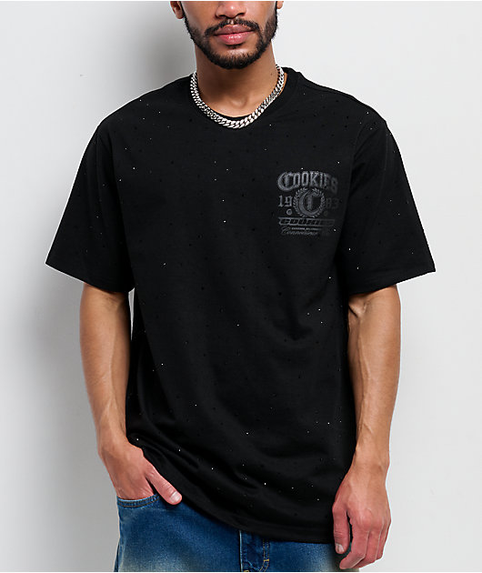 Cookies Paradise Scatter Stone Black T-Shirt