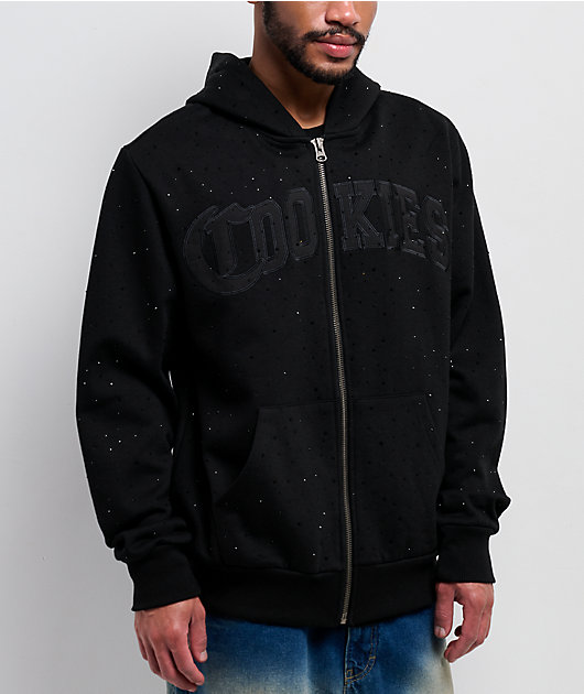 Cookies Paradise Scatter Stone Black Zip Hoodie | Zumiez