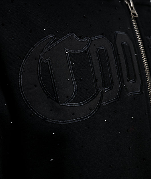 Cookies Paradise Scatter Stone Black Zip Hoodie
