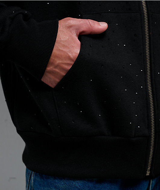 Cookies Paradise Scatter Stone Black Zip Hoodie