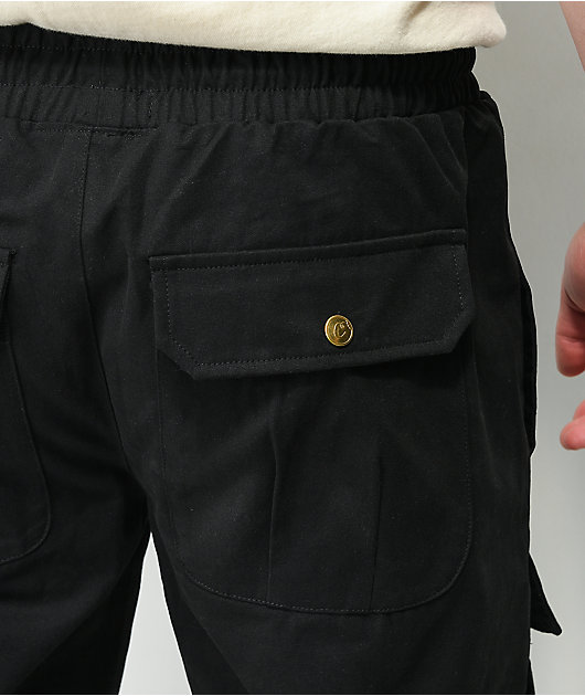 Cookies Prohibition Black Cargo Jogger Pants